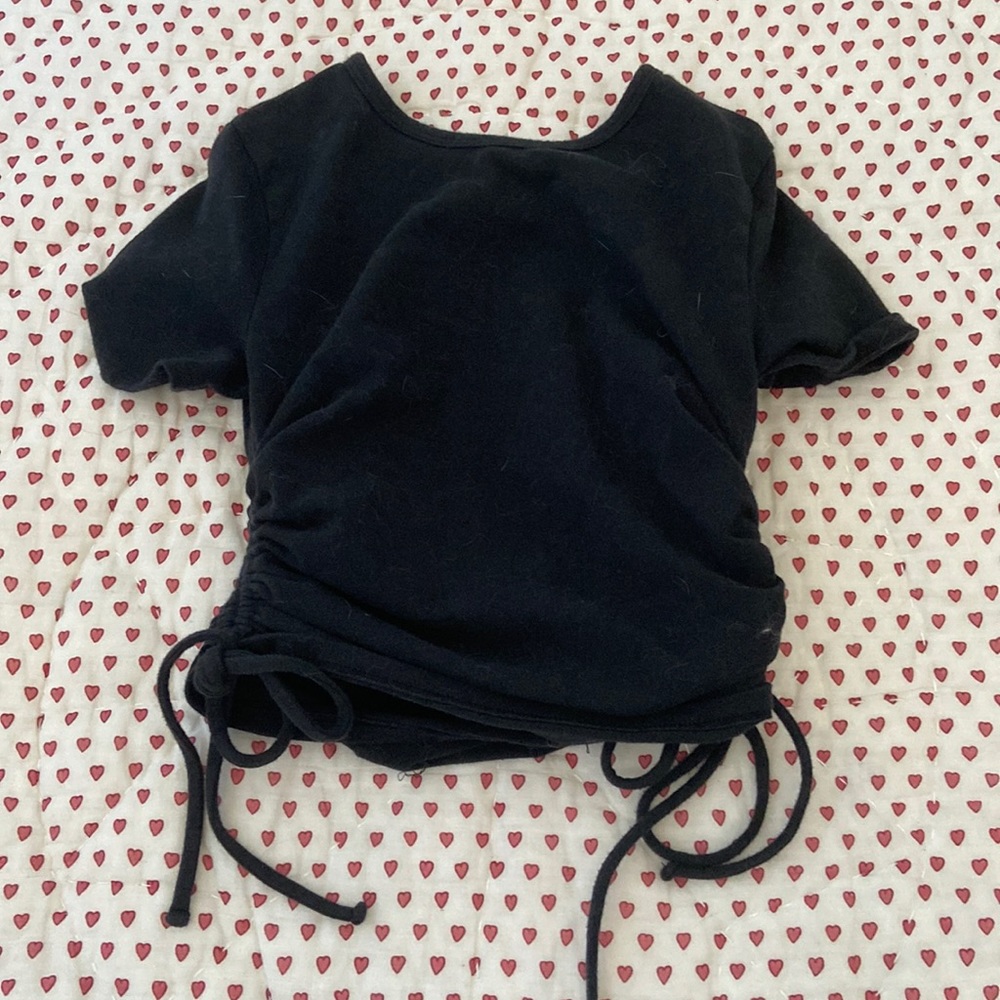 Preppy Vsco Holloster Black Baby tee! Size XS